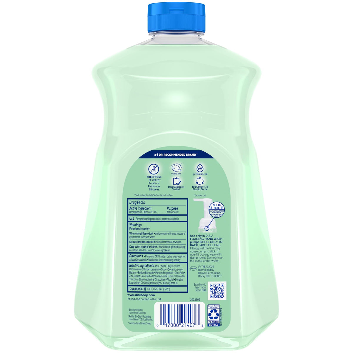 Dial Fresh Pear used at a kitchen sink illustrating frequent-use convenience