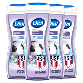 Dial front packaging showing lavender jasmine scent and benefits