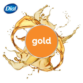 Dial Gold bar on shower shelf conveying daily use and fresh scent benefit