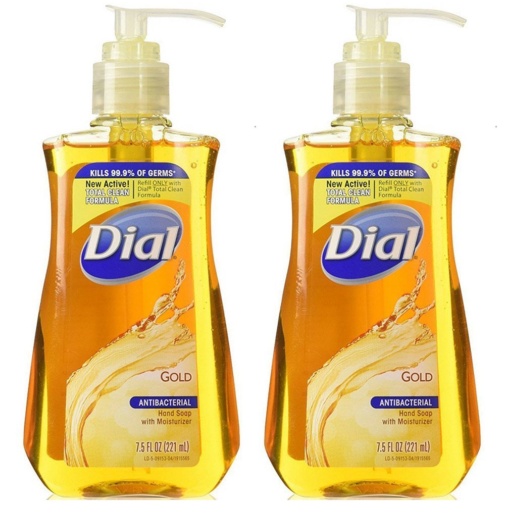 Dial Gold front packaging showing label and two 7.5 fl oz bottles for convenience