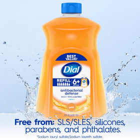 Dial hands being washed under faucet showing effective bacteria removal benefit