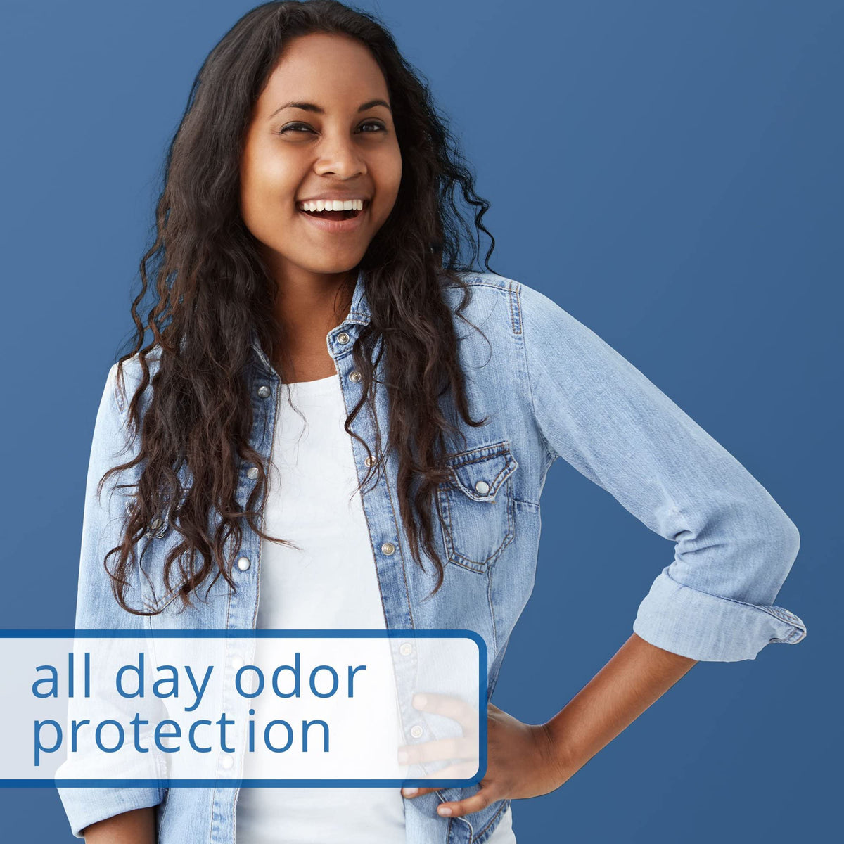 Dial gold label detail highlighting antibacterial deodorant technology benefit