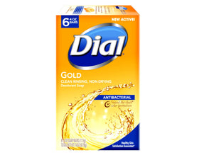 Dial gold single 4 oz bar close-up showing creamy finish and moisturizing benefit