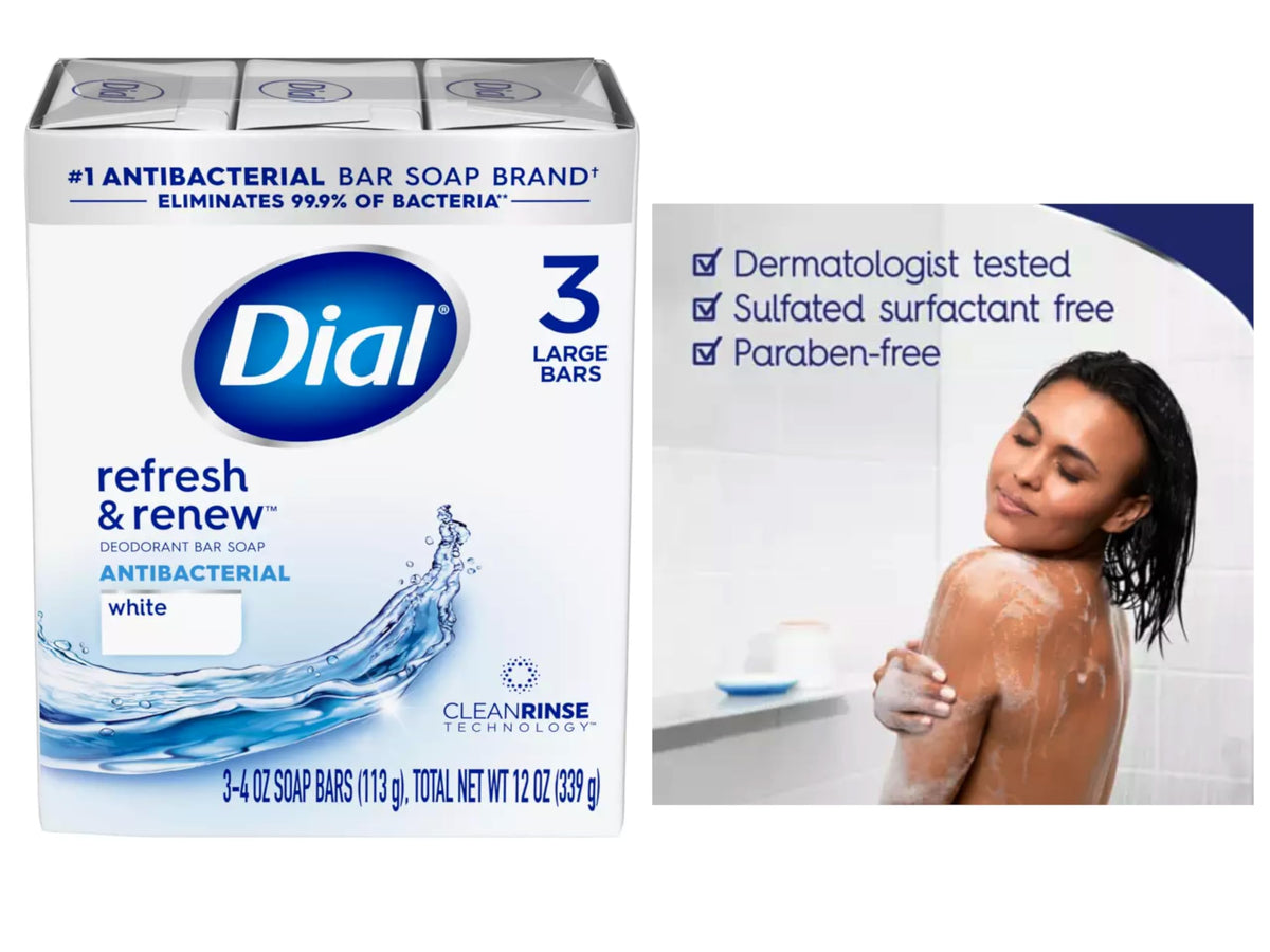 Dial individually wrapped bars indicating hygiene and portability benefit