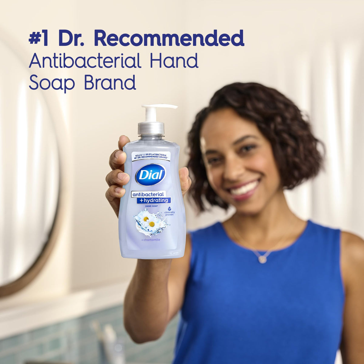 Dial kitchen lifestyle handwashing scene showing clean hands and comfort