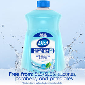 Dial bottle on a kitchen sink showing practical use and cleanliness