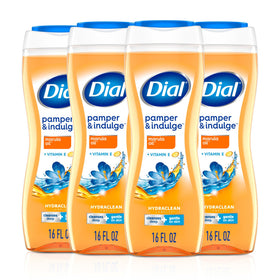 Dial marula oil front packaging showing bottle and branding, suggests luxurious clean