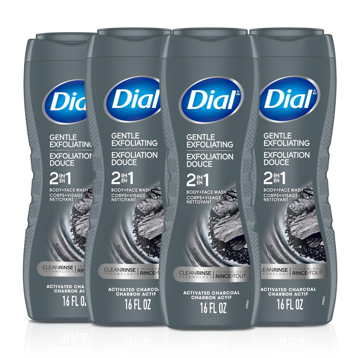 Dial men front packaging showing label and scent for easy identification and freshness