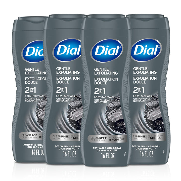 Dial men front packaging showing label and scent for easy identification and freshness
