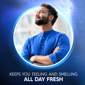Dial Men applied on body in shower showing full-body cleansing benefit