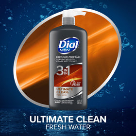 Dial label close-up highlighting clean rinse technology and ingredients