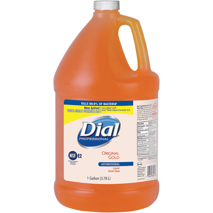 Dial Original Gold refill front label showing product details and quick restocking benefit
