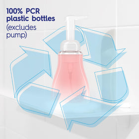 Dial Power Berries in bathroom setting offering pleasant scented handwashing
