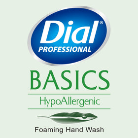 Dial Professional refill bottle pour neck close-up for easy dispenser transfer