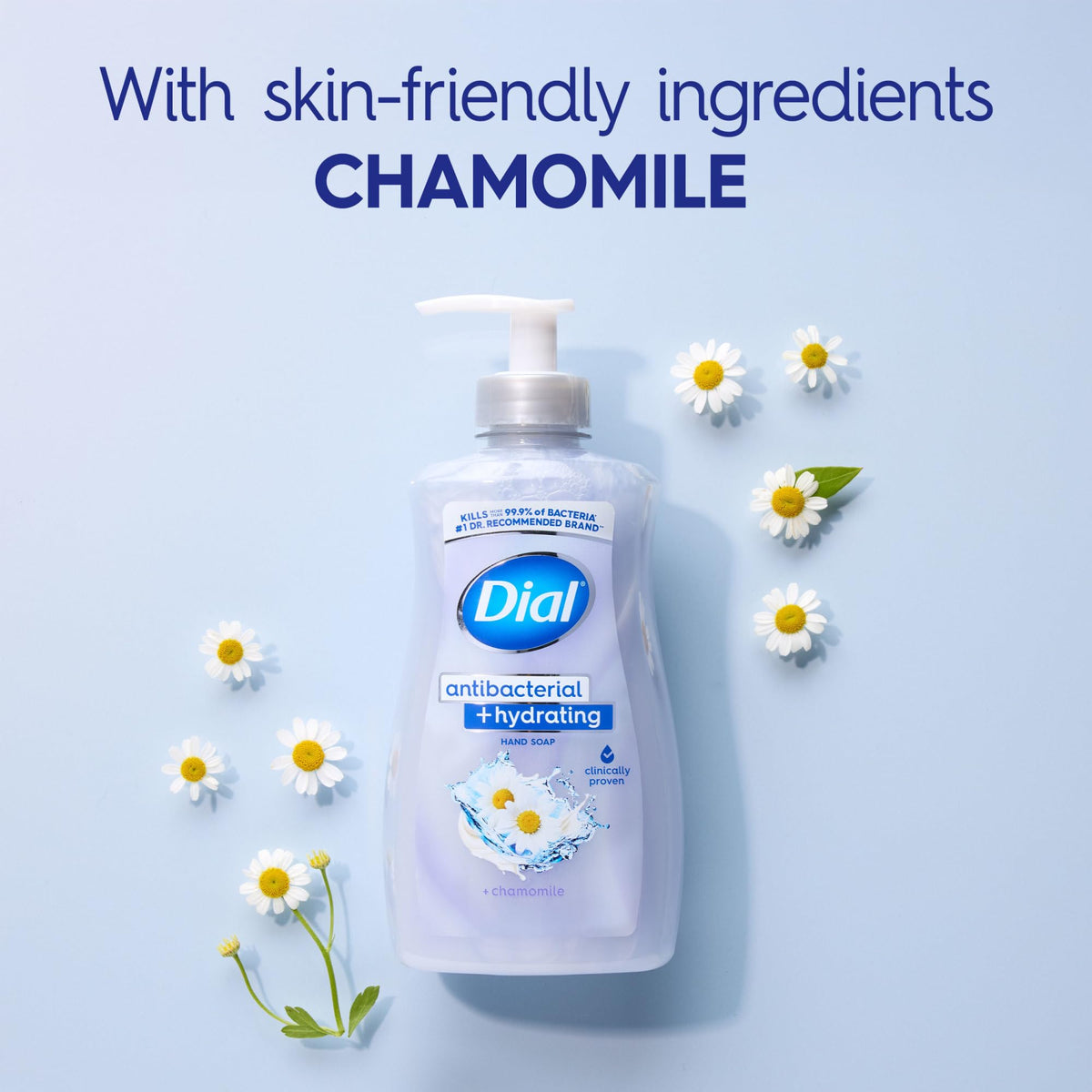 Dial pump dispensing foam demonstrating quick lather and easy use