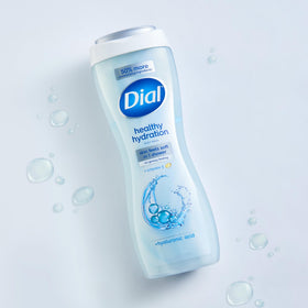 Dial recycled bottle label detail, demonstrates sustainable recycled plastic