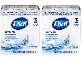 Dial front packaging showing brand and Refresh & Renew benefit