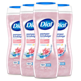 Dial Silk & Magnolia front packaging showing bottle and scent benefits