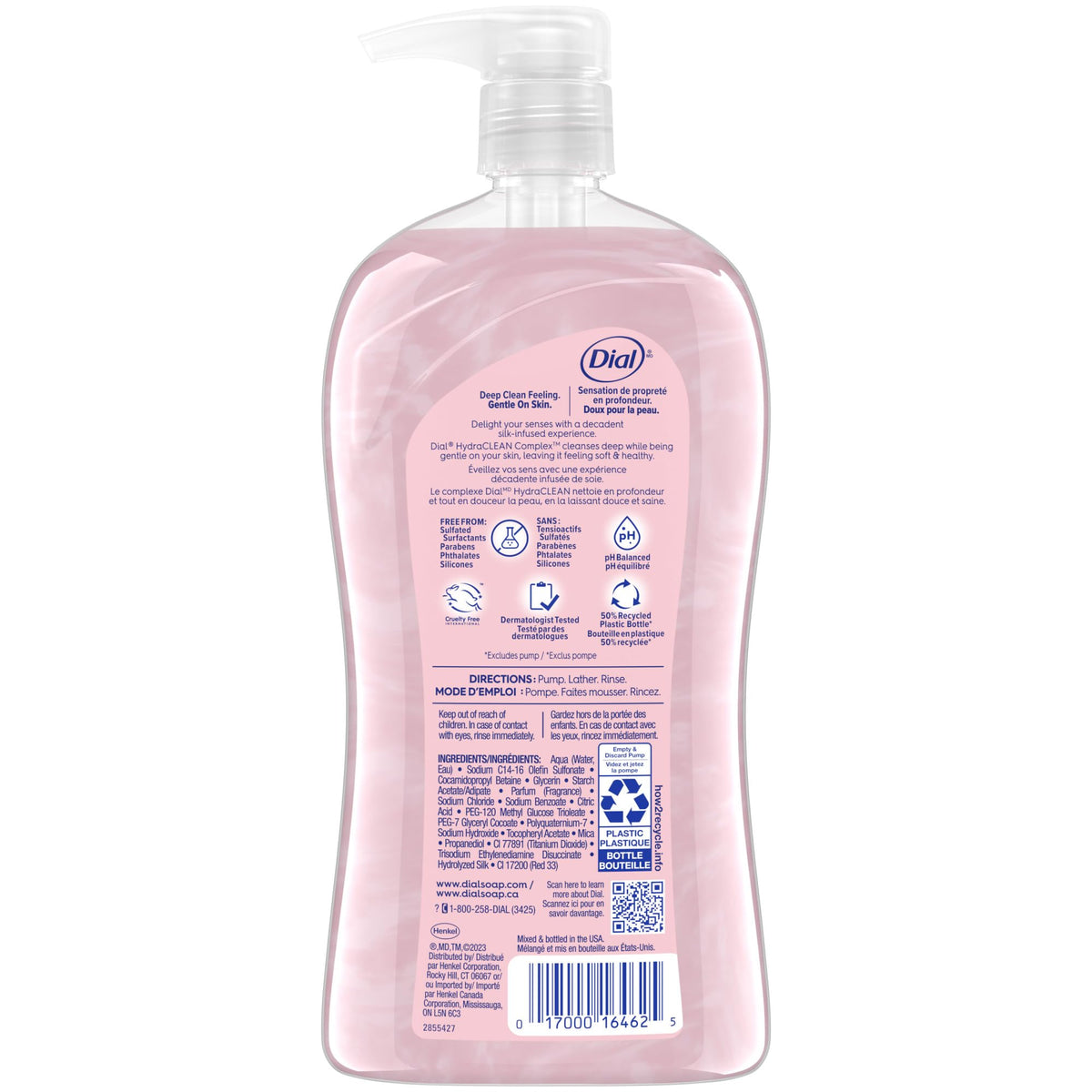 Dial 32 fl oz bottle next to common items for size comparison and value benefit