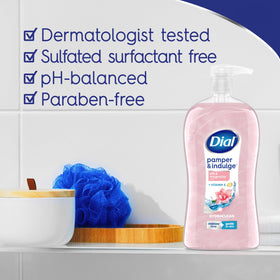 Creamy foam texture from Dial body wash demonstrating rich lather and softening effect
