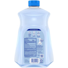 Dial size comparison next to 7.5 oz bottle showing refill value