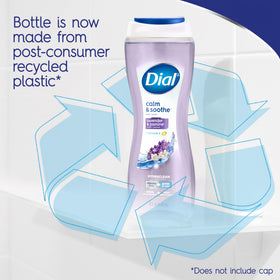 Dial bottle in hand showing 16 fl oz size and convenient portioning