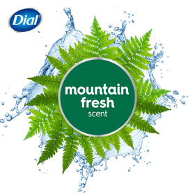 Dial soap bar in shower being used to rinse away dirt for fresh feeling