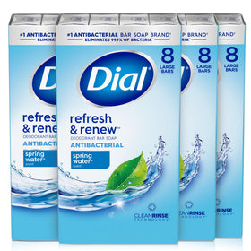 Dial spring water front packaging showing multipack and freshness benefit