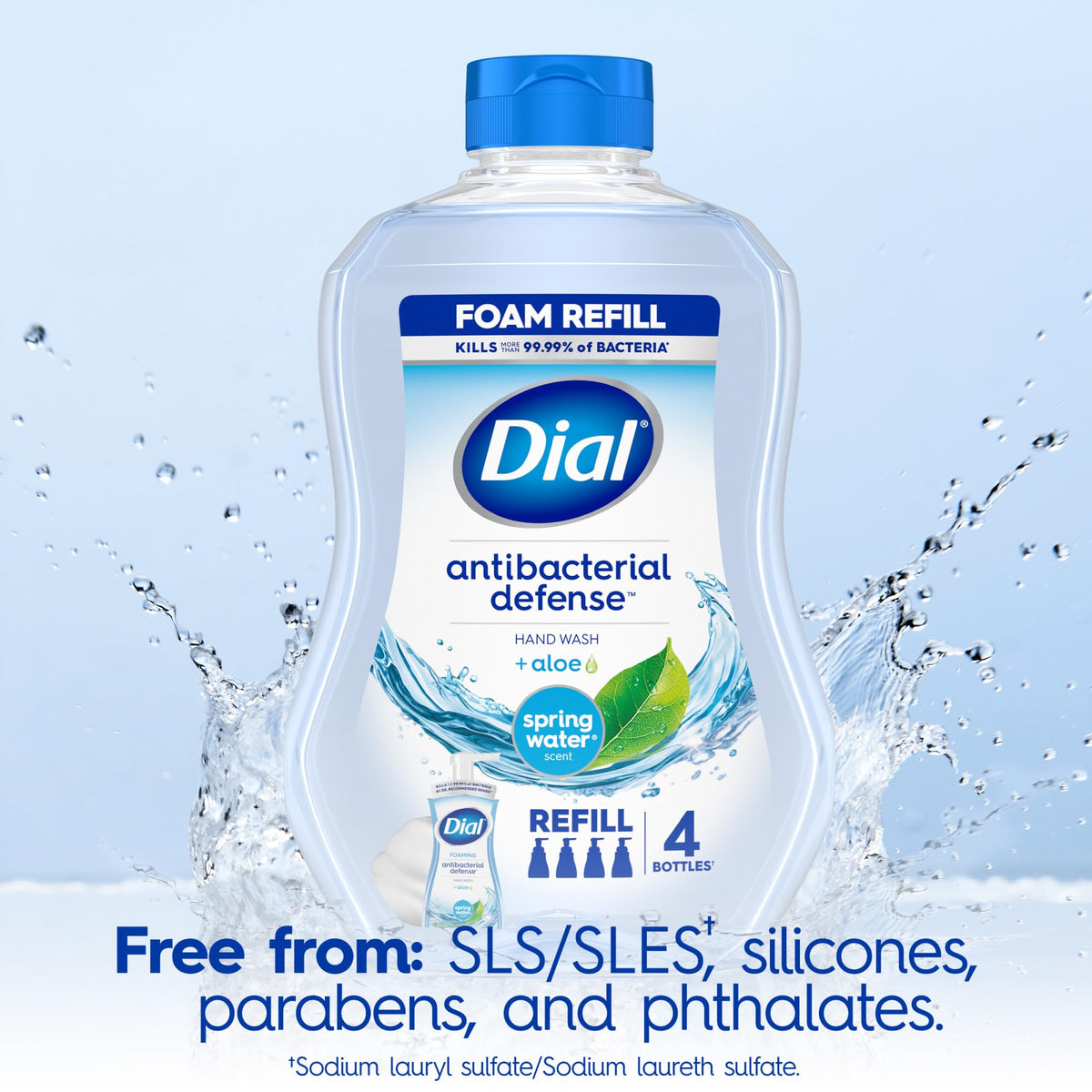 Dial in kitchen lifestyle scene with spring water scent for fresh hands