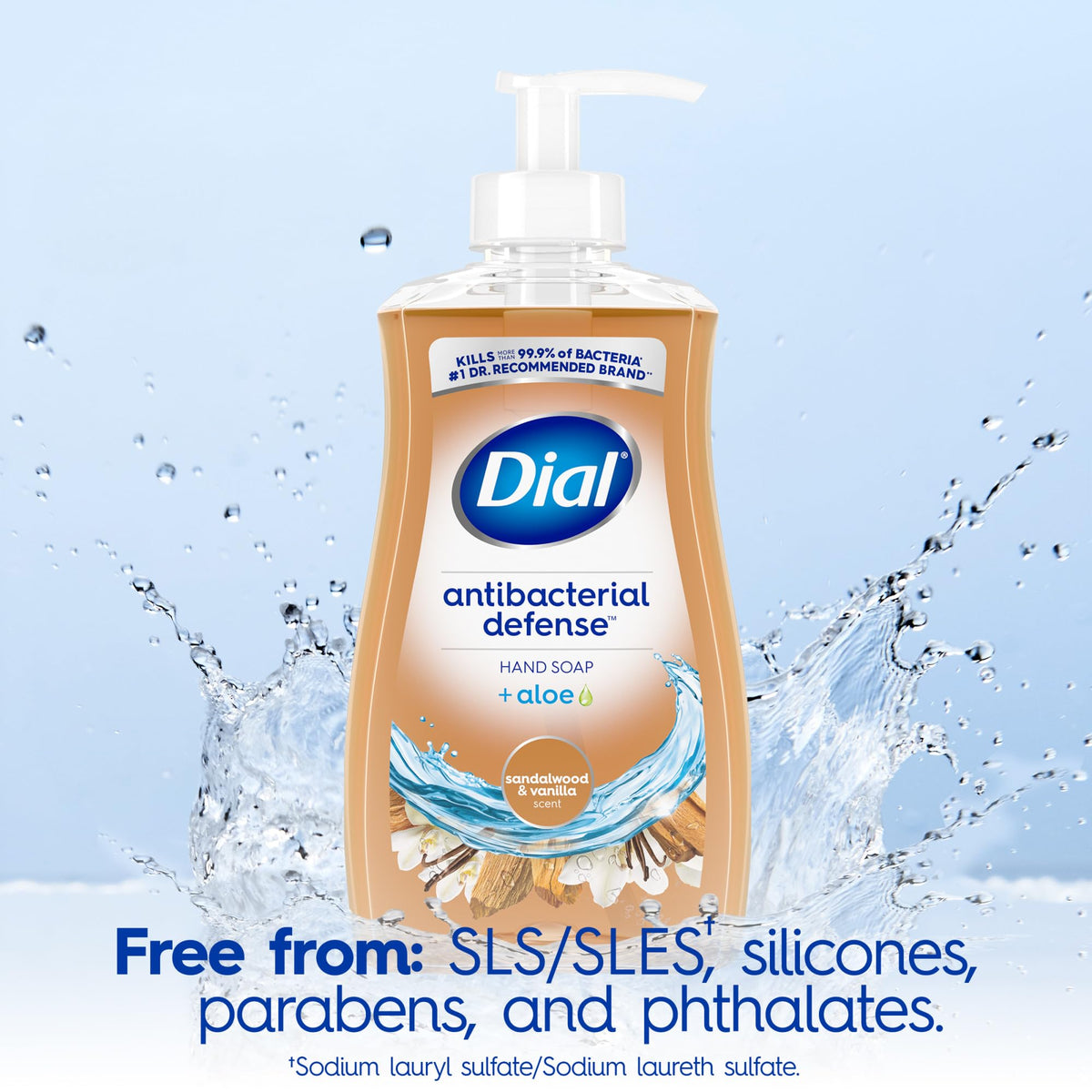 Dial foam texture close-up demonstrating soft moisturizing lather