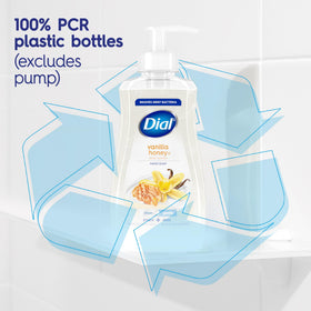 Dial kitchen sink in use with refill bottle for high-traffic handwashing