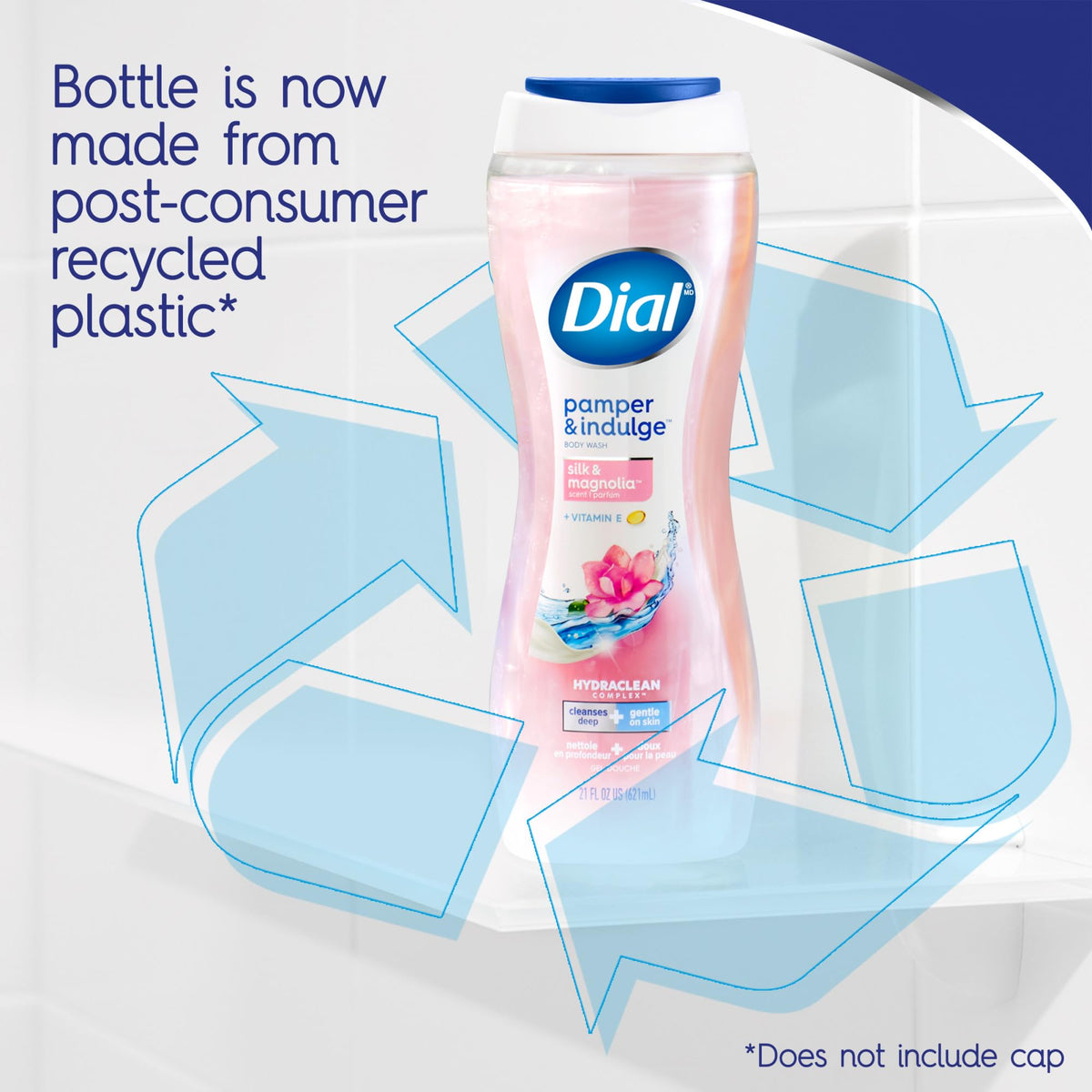 Dial lather on hand demonstrating gentle cleanse and softening effect