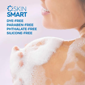 Dial body wash texture on hand demonstrating creamy lather and gentle cleansing