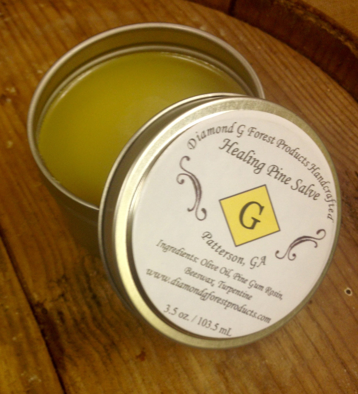 DIAMOND closeup of salve texture highlighting smooth, nourishing consistency