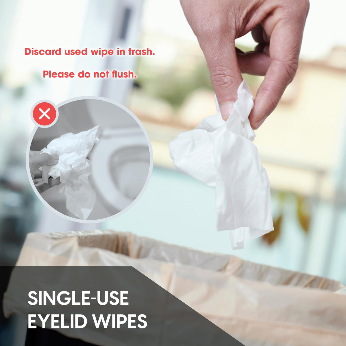 Diamond Wipes Clear C inside a carrier bag lifestyle image for on-the-go freshness
