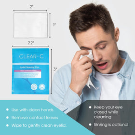 Diamond Wipes Clear C compact packet in a pocket for travel convenience