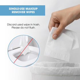 Diamond Wipes beside nighttime skincare products for a simple cleansing step