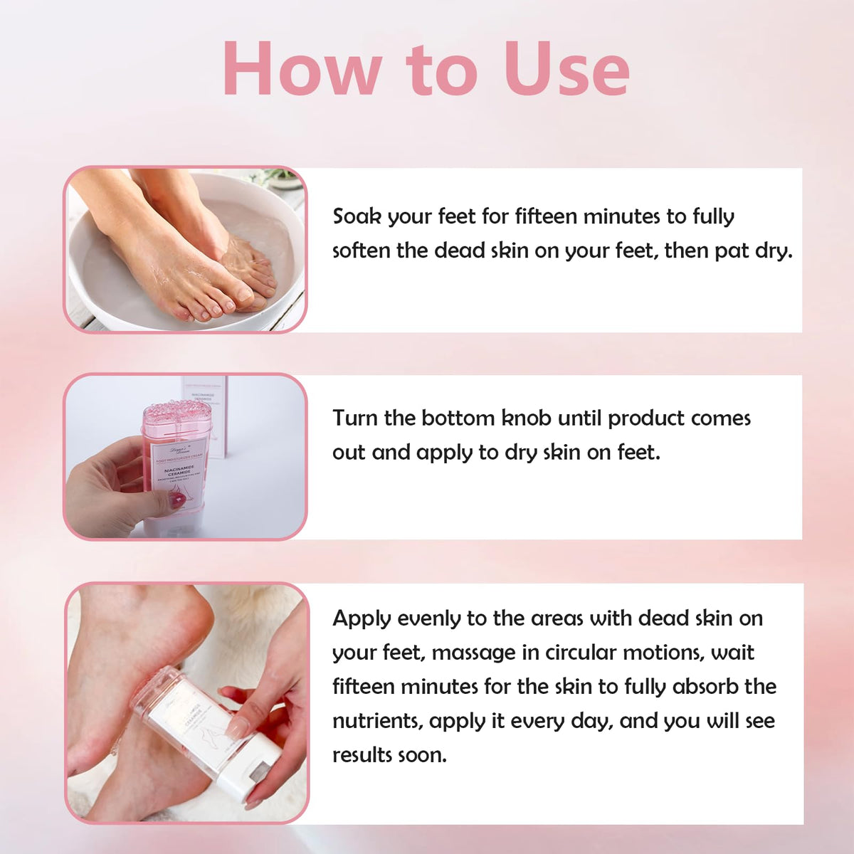DIANA'S DREAM label close-up showing active ingredients and usage guidance