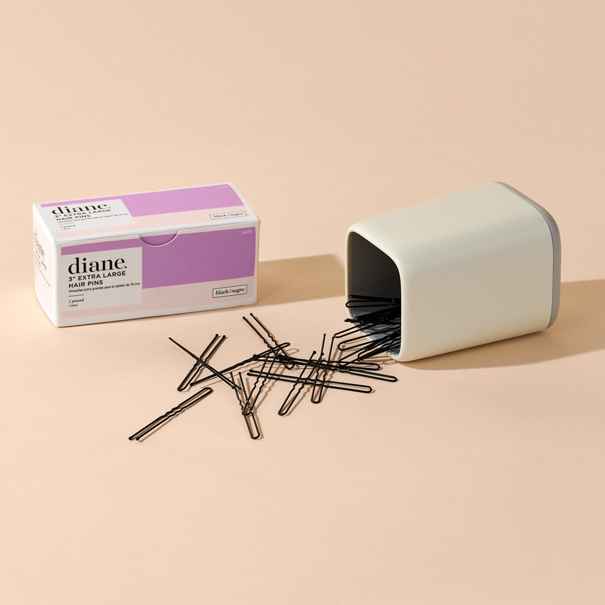 Diane hair pins securing an elegant updo for long hair hold