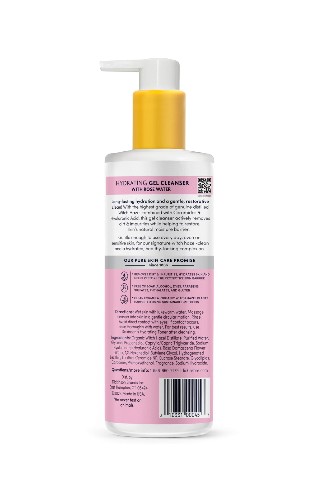 Dickinson's lifestyle bathroom scene with cleanser on shelf promoting daily routine ease benefit
