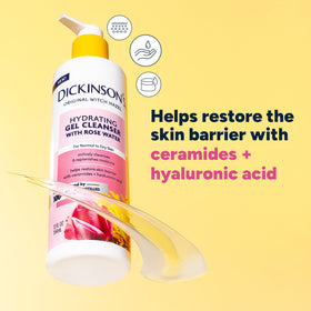 Dickinson's pump dispensing cleanser demonstrating easy, controlled application benefit