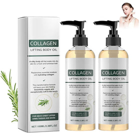 DICTAMNI front packaging showing two collagen oil bottles and benefits