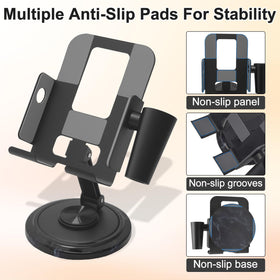 Diesisa converted phone holder showing tutorial playback and hands-free guidance