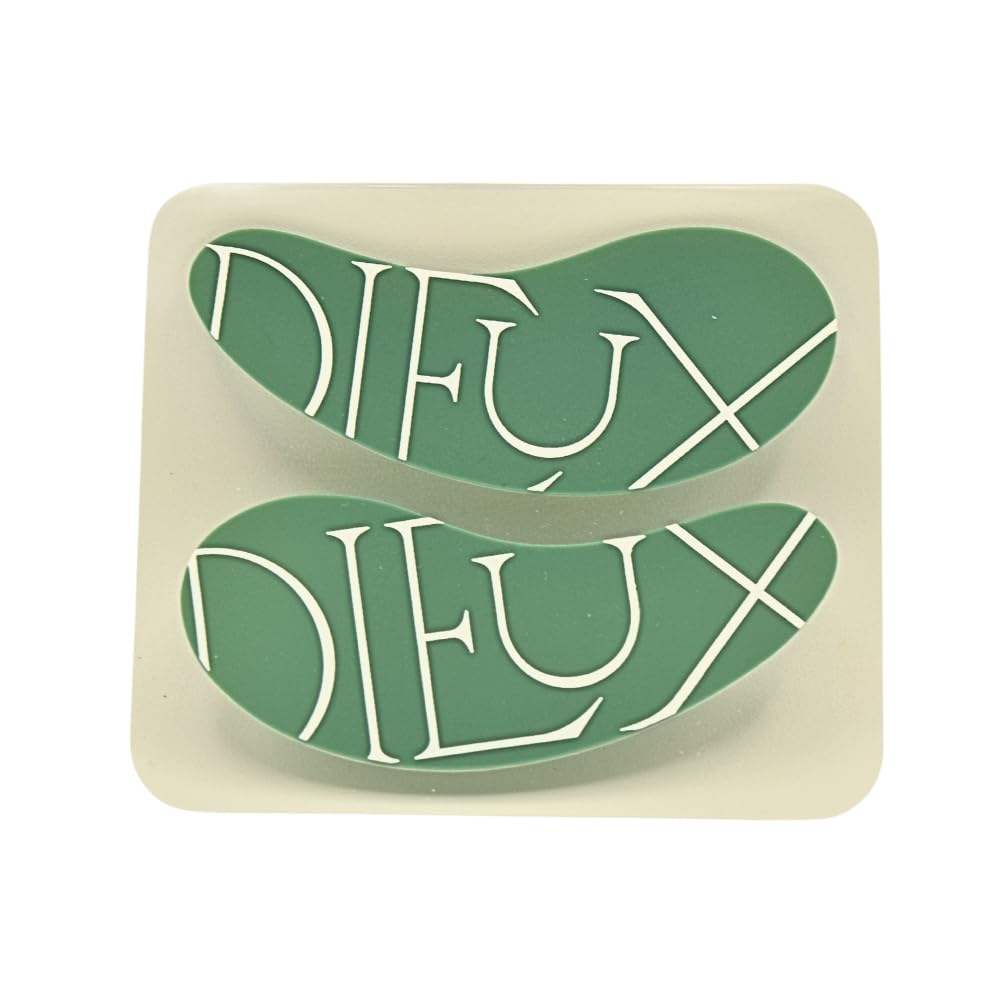 Dieux front view of reusable silicone eye masks showing sleek design and eco benefit