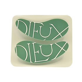 Dieux front view of reusable silicone eye masks showing sleek design and eco benefit