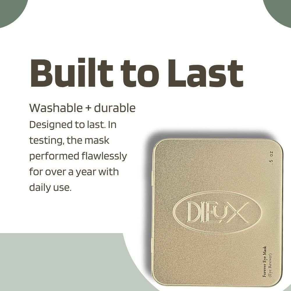 Dieux storage case and washed masks ready to reuse for sustainable skincare benefit