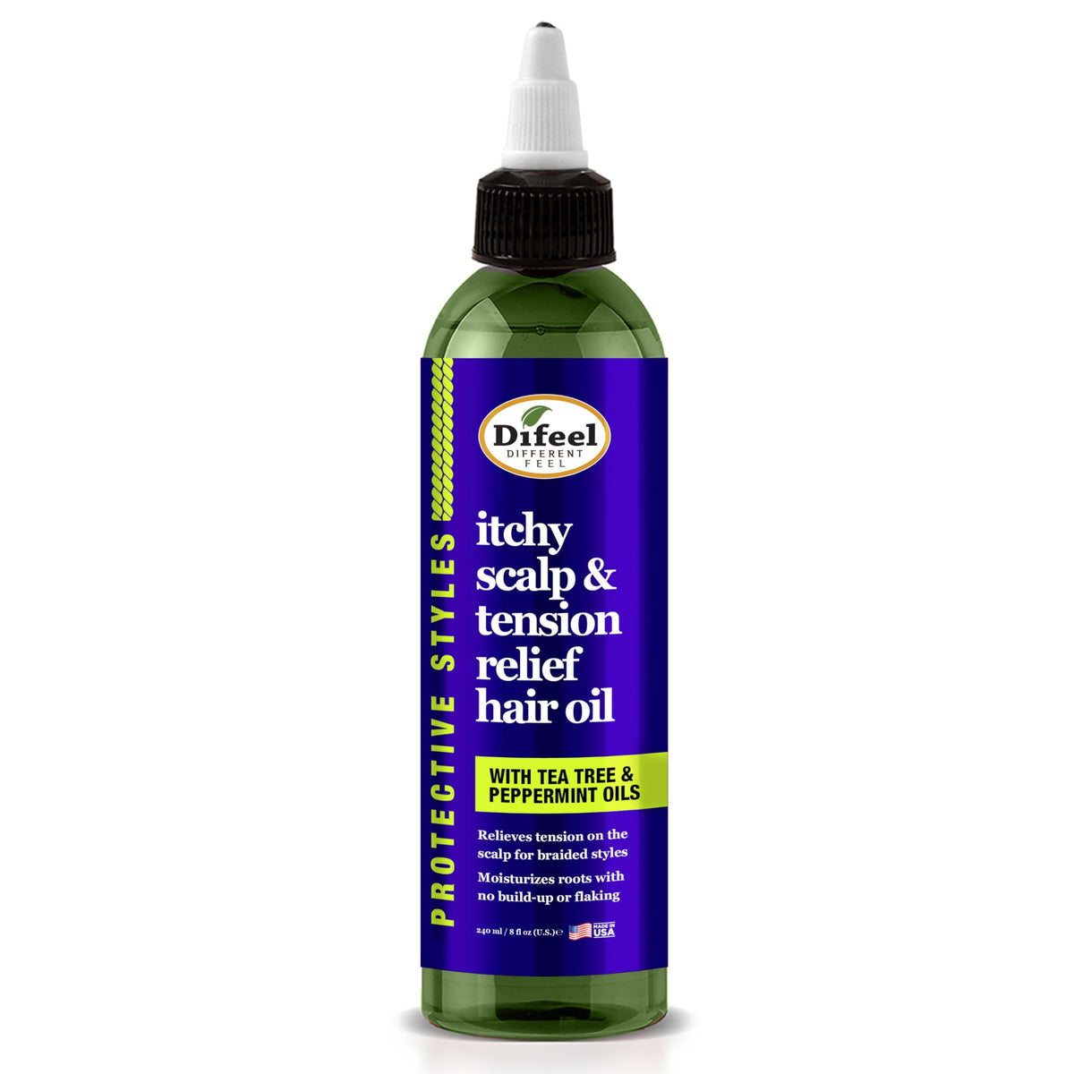 Difeel front packaging showing bottle and label for easy identification and use