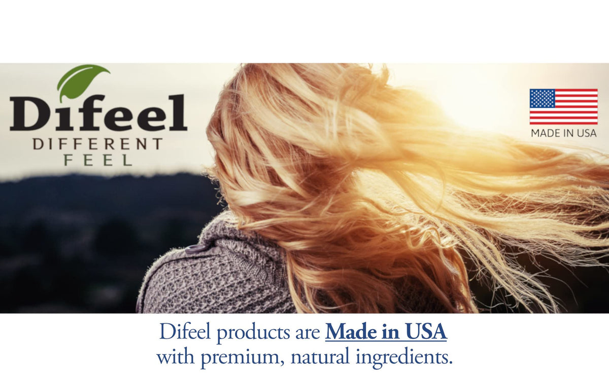 Difeel styled hair after treatment showing improved manageability
