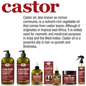 Difeel castor oil ingredient callout emphasizing natural source and vitamin-rich benefits