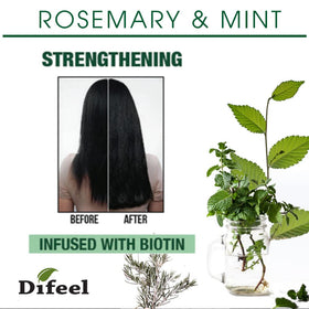 Difeel conditioner being poured from bottle demonstrating easy application and control
